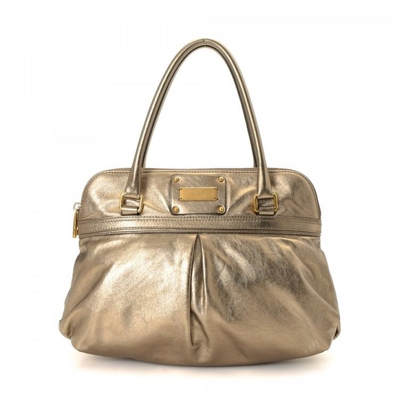 MARC JACOBS - GOLD METALLIC HANDBAG - Picture 1 of 6